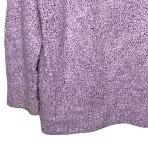 Free People Lofty V Neck Oversized Sweater Light Purple Lilac - Picture 10 of 13